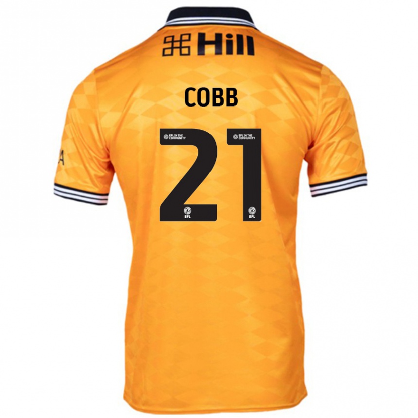 גברים כדורגל Serena Cobb #21 כָּתוֹם ג'רזי ביתית 2024/25