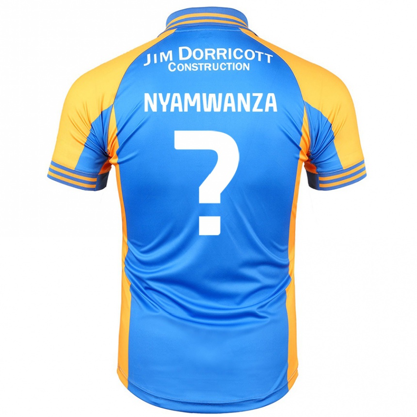 גברים כדורגל Simba Nyamwanza #0 ענבר כחול ג'רזי ביתית 2024/25