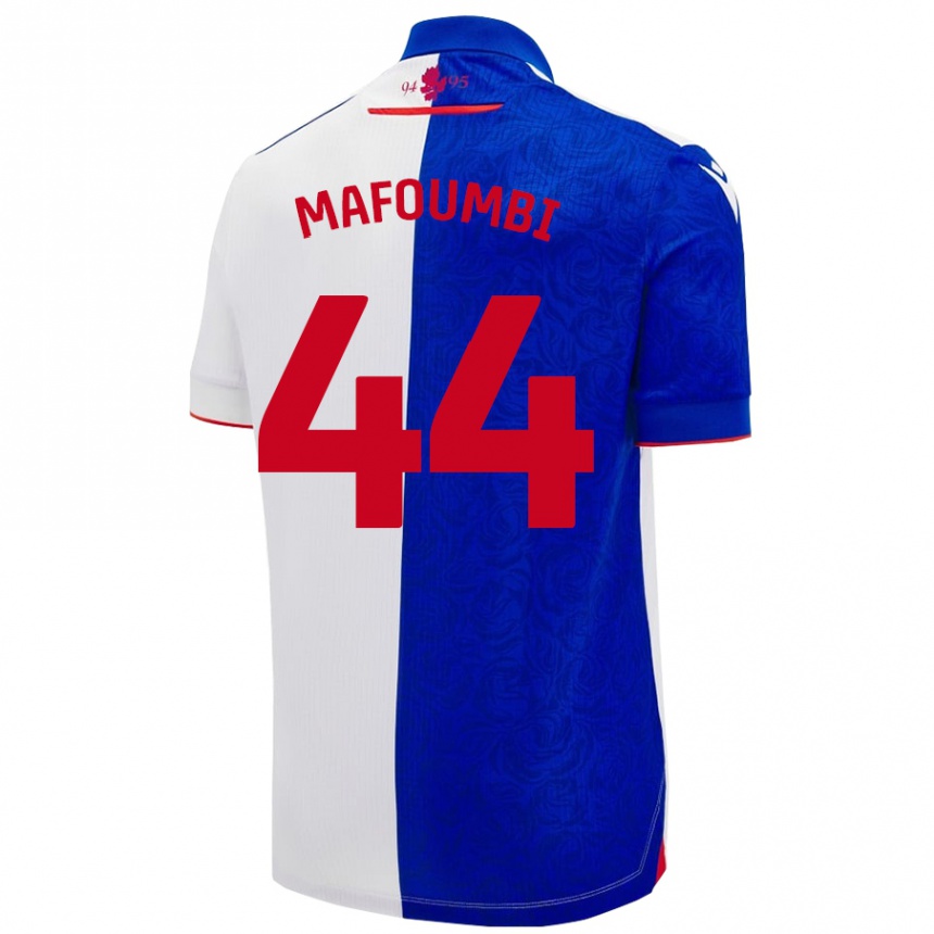 גברים כדורגל Exaucé Mafoumbi #44 שמיים כחול לבן ג'רזי ביתית 2024/25