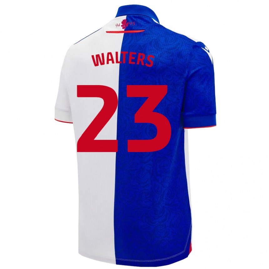 גברים כדורגל Georgia Walters #23 שמיים כחול לבן ג'רזי ביתית 2024/25