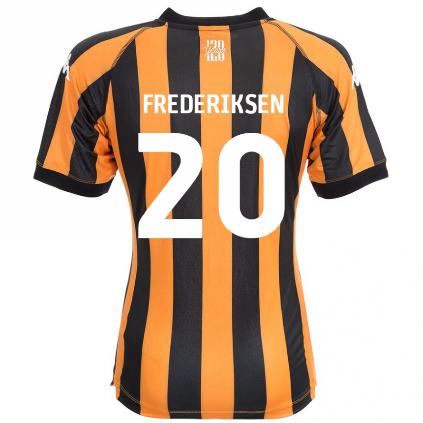 גברים כדורגל Abbey Frederiksen #20 ענבר שחור ג'רזי ביתית 2024/25