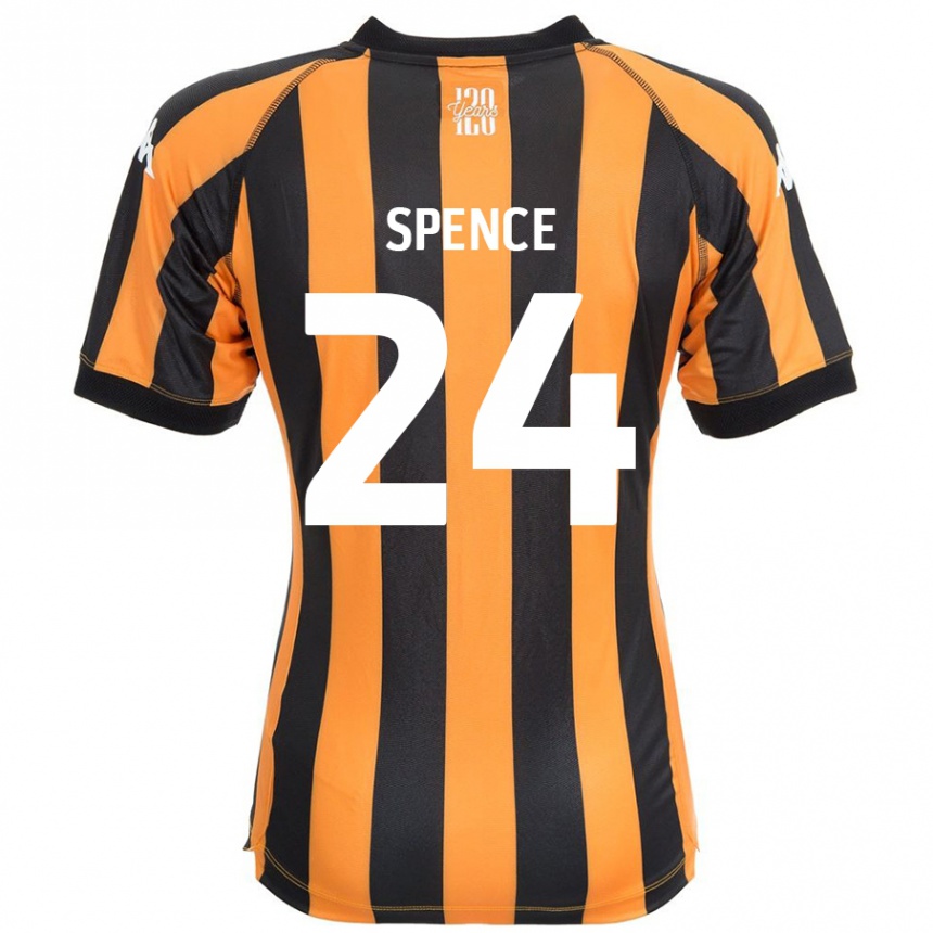 גברים כדורגל Emily Spence #24 ענבר שחור ג'רזי ביתית 2024/25