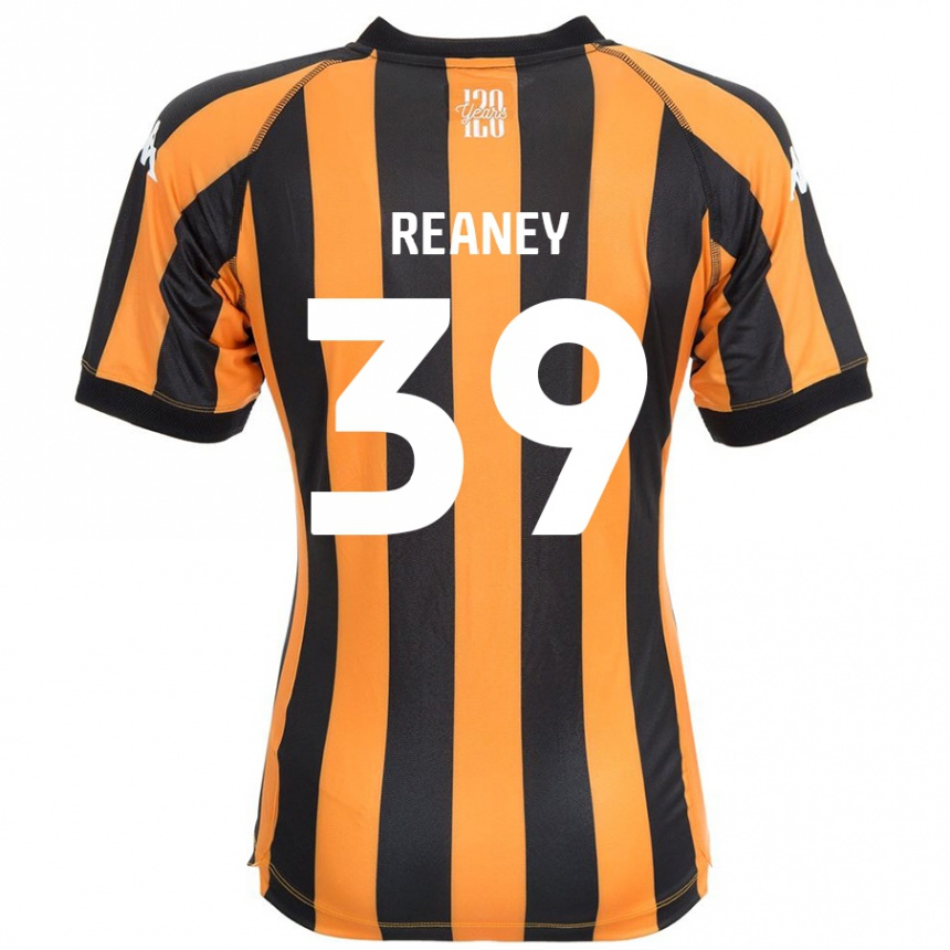 גברים כדורגל Mollie Reaney #39 ענבר שחור ג'רזי ביתית 2024/25