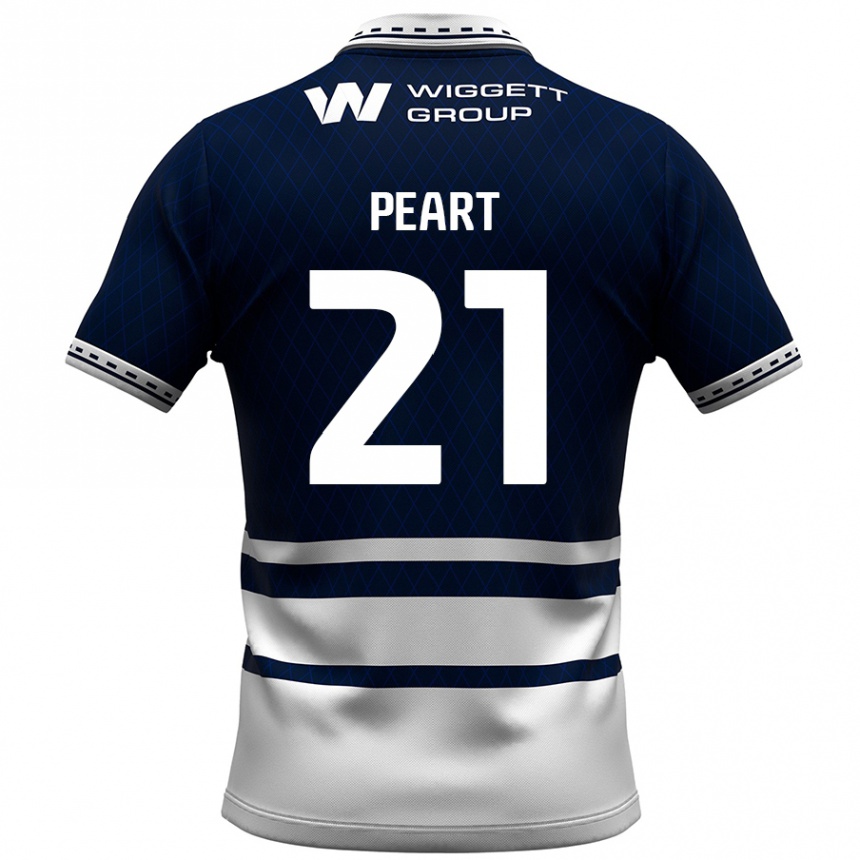 גברים כדורגל Kalani Peart #21 כחול נייבי לבן ג'רזי ביתית 2024/25