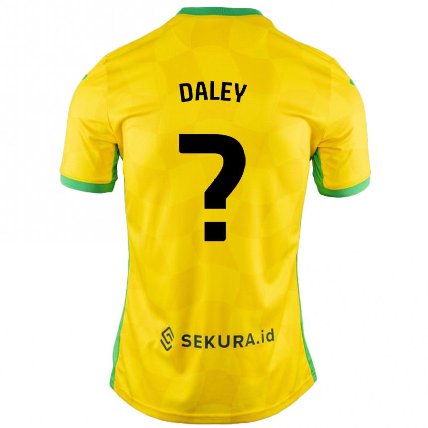 גברים כדורגל Damari Daley #0 צהוב ירוק ג'רזי ביתית 2024/25