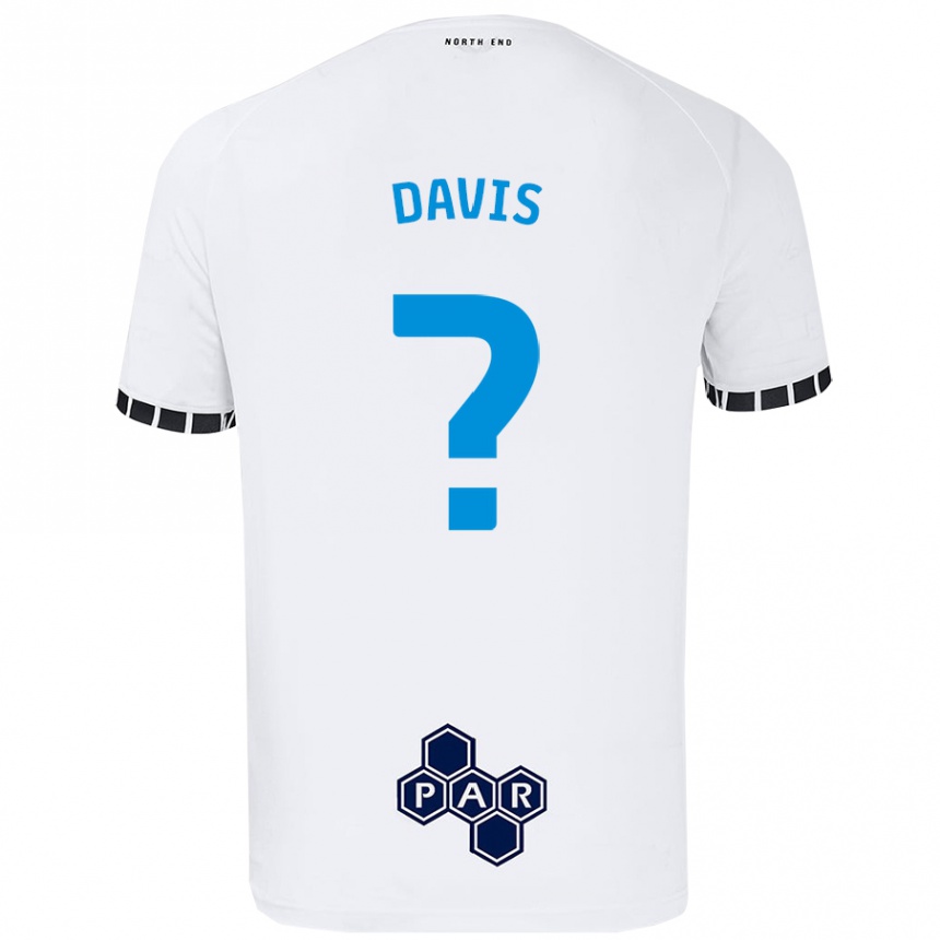 גברים כדורגל Tommy Davis #0 לָבָן ג'רזי ביתית 2024/25