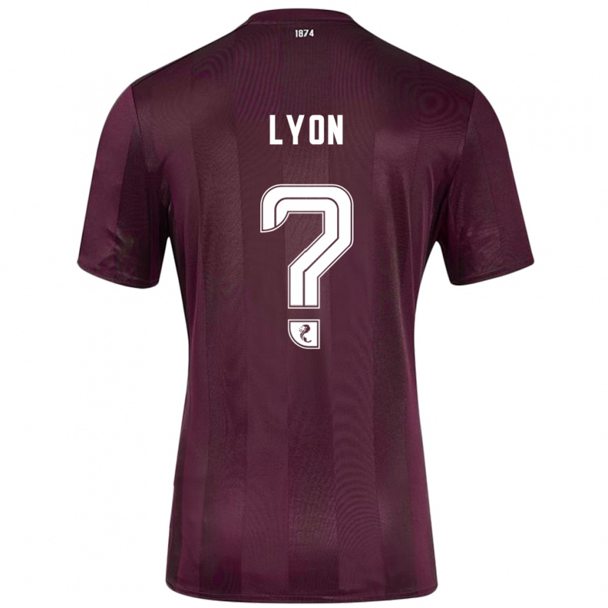 גברים כדורגל Jack Lyon #0 בורדו ג'רזי ביתית 2024/25
