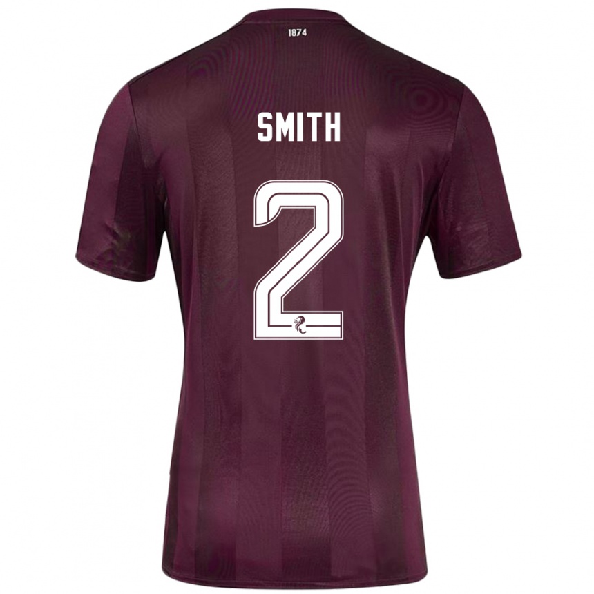 גברים כדורגל Lucas Smith #2 בורדו ג'רזי ביתית 2024/25
