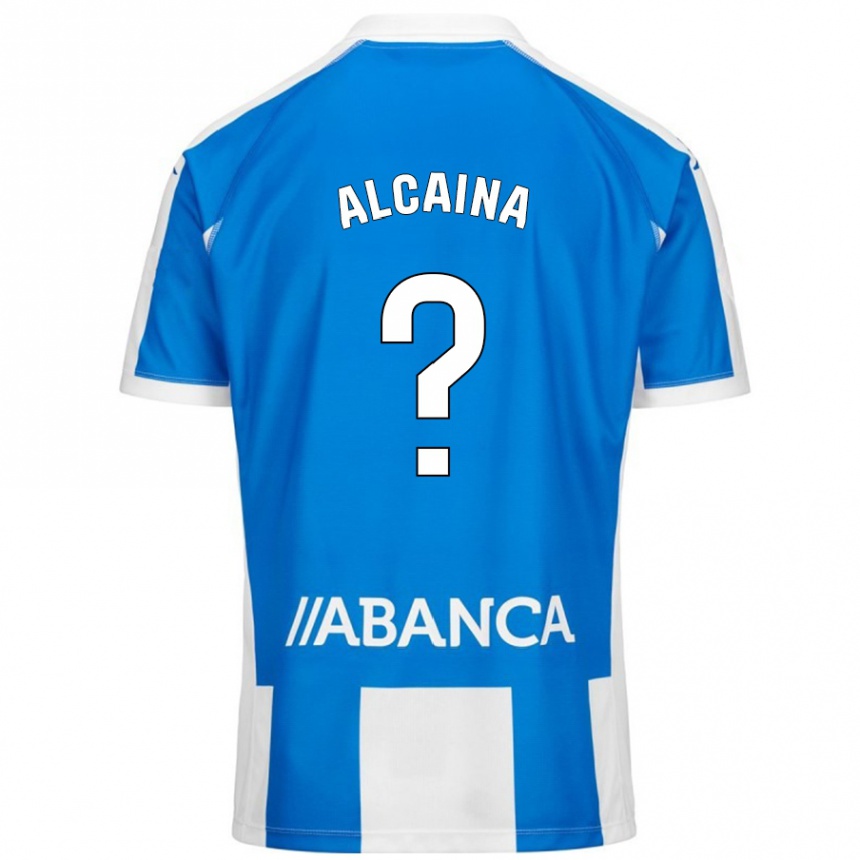 גברים כדורגל Raúl Alcaina #0 כחול לבן ג'רזי ביתית 2024/25