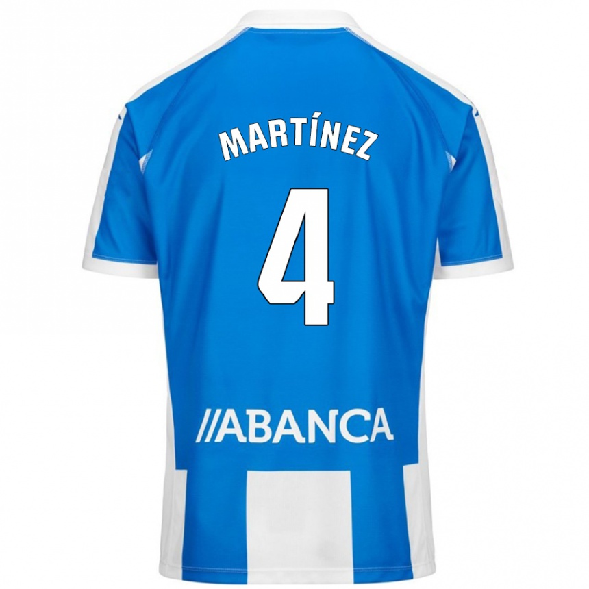 גברים כדורגל Pablo Martínez #4 כחול לבן ג'רזי ביתית 2024/25