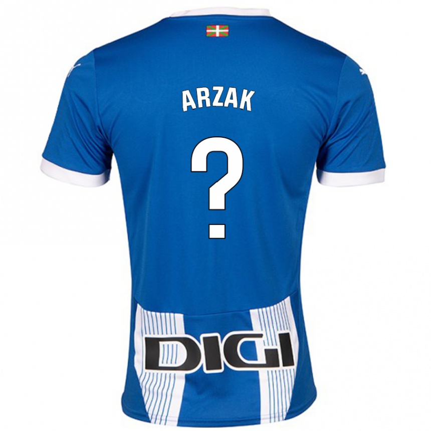 גברים כדורגל Andoni Arzak #0 כְּחוֹל ג'רזי ביתית 2024/25