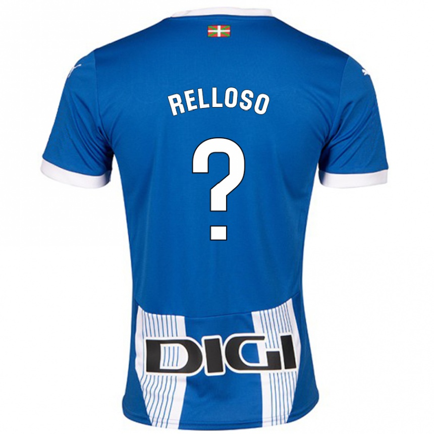גברים כדורגל Mikel Relloso #0 כְּחוֹל ג'רזי ביתית 2024/25