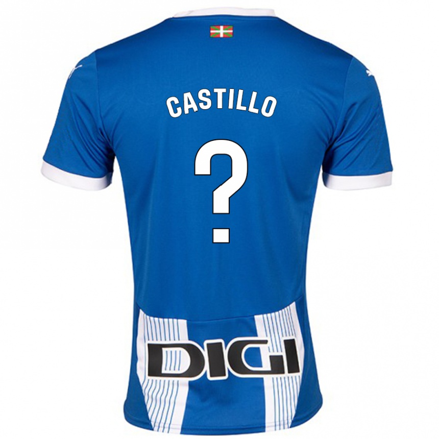 גברים כדורגל Adrián Castillo #0 כְּחוֹל ג'רזי ביתית 2024/25