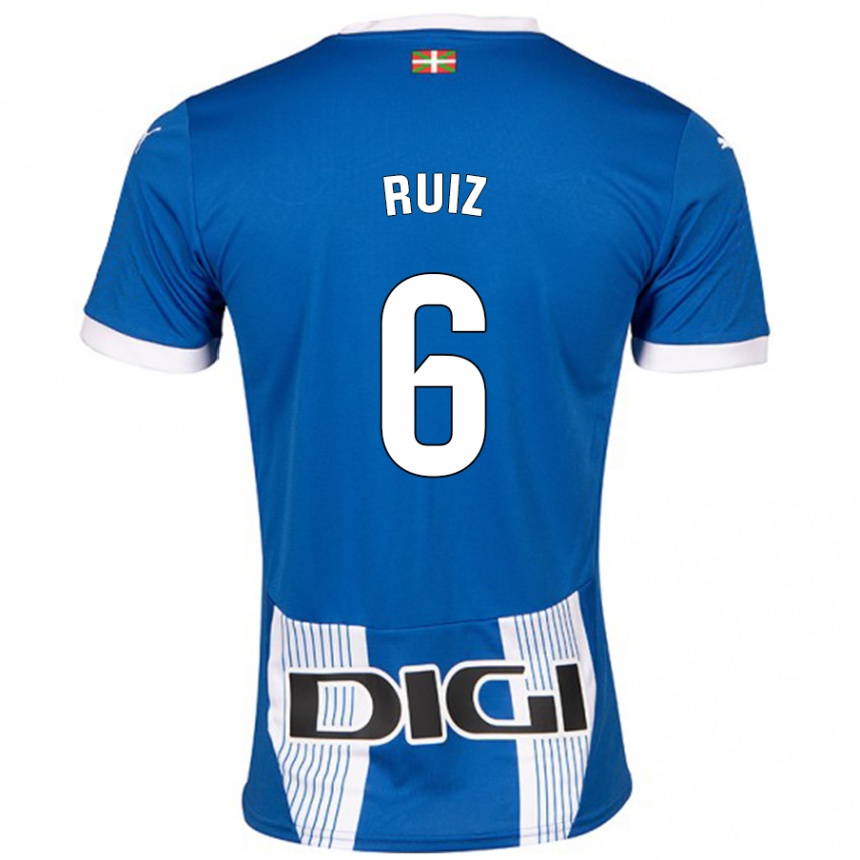 גברים כדורגל Markel Ruiz #6 כְּחוֹל ג'רזי ביתית 2024/25