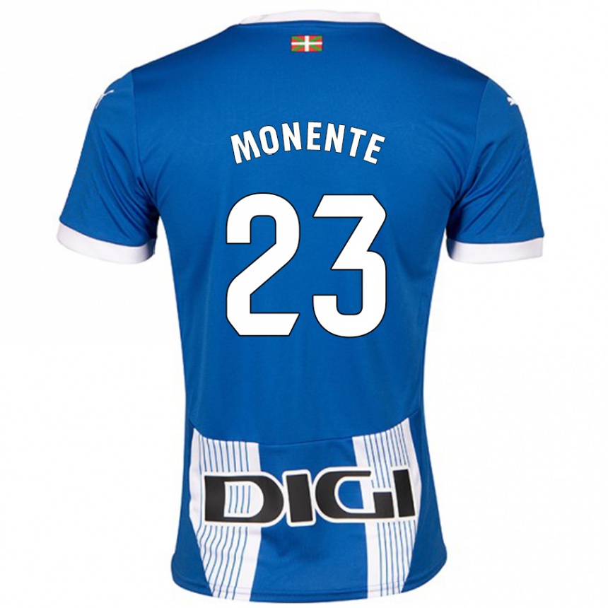 גברים כדורגל Leyre Monente #23 כְּחוֹל ג'רזי ביתית 2024/25
