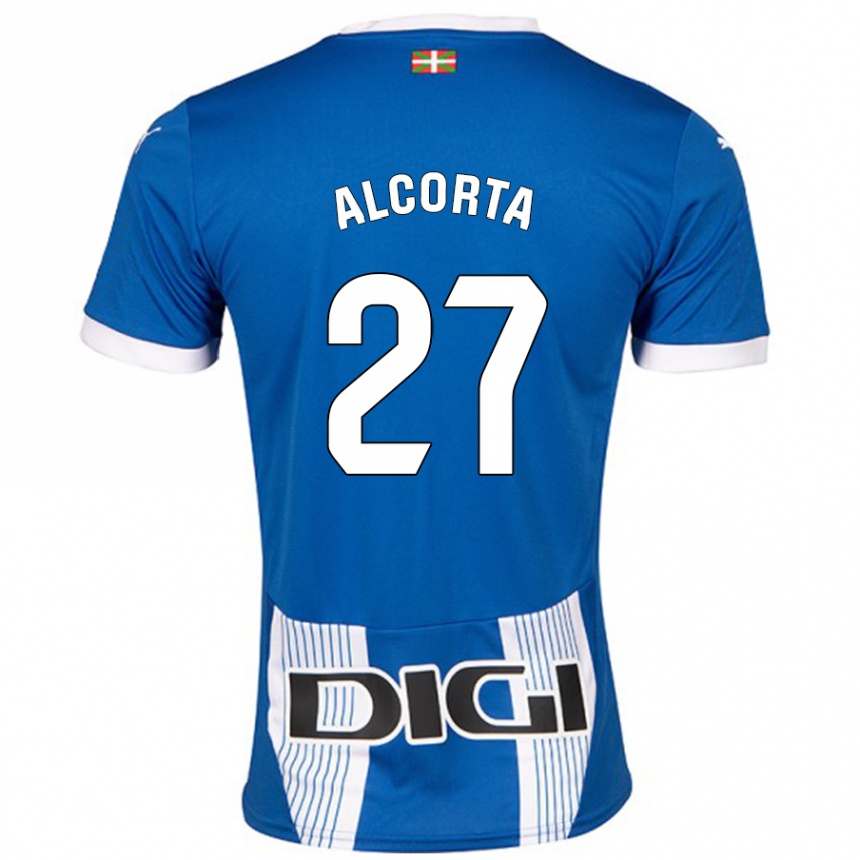 גברים כדורגל Alaitz Alcorta #27 כְּחוֹל ג'רזי ביתית 2024/25