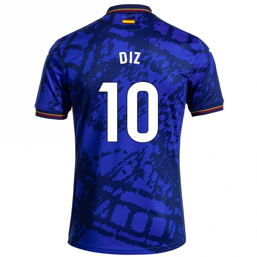 גברים כדורגל Rafa Diz #10 כחול כהה יותר ג'רזי ביתית 2024/25