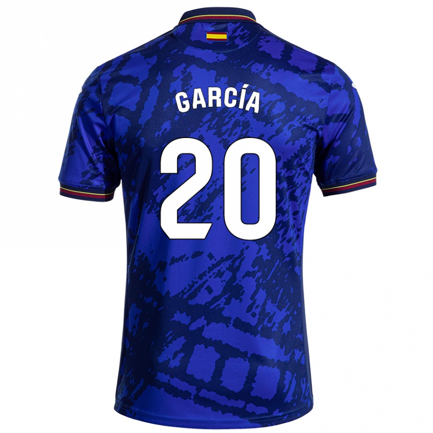 גברים כדורגל Álex García #20 כחול כהה יותר ג'רזי ביתית 2024/25