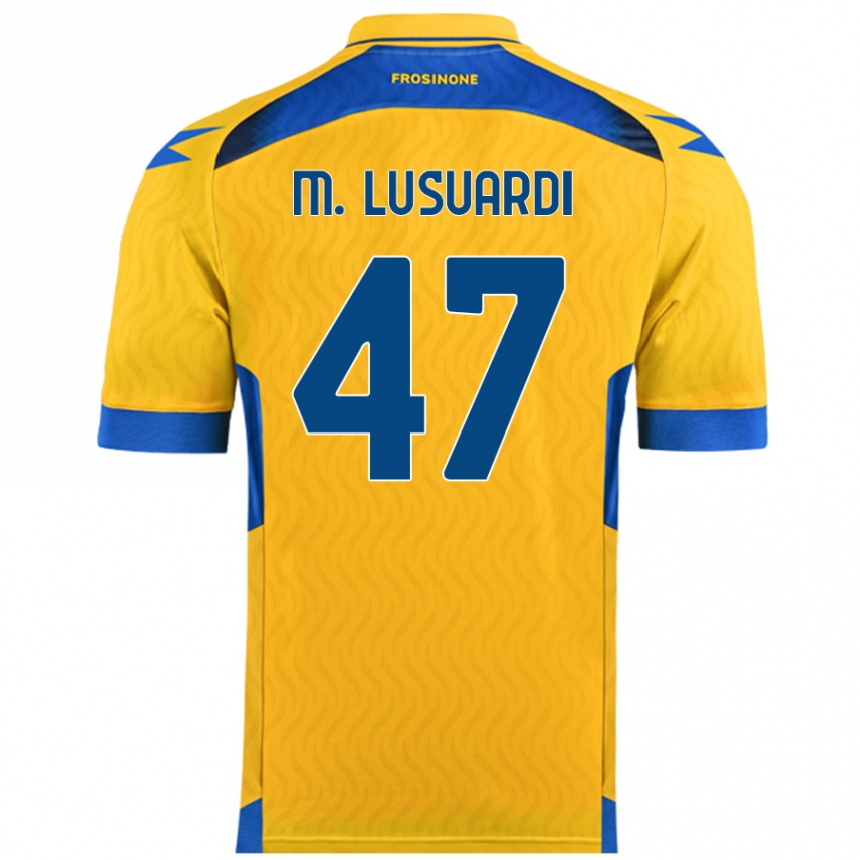 גברים כדורגל Mateus Lusuardi #47 צָהוֹב ג'רזי ביתית 2024/25