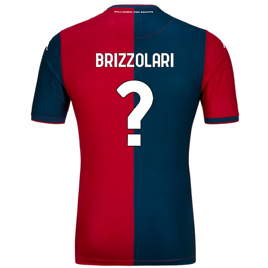 גברים כדורגל Mattia Brizzolari #0 אדום כחול כהה ג'רזי ביתית 2024/25