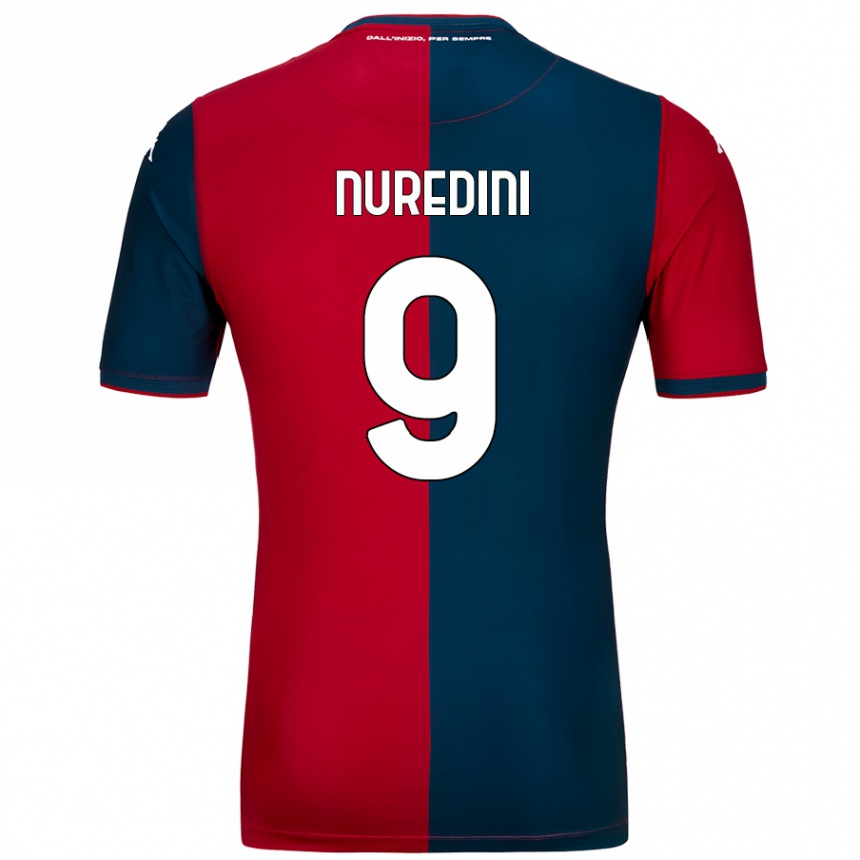 גברים כדורגל Joi Nuredini #9 אדום כחול כהה ג'רזי ביתית 2024/25