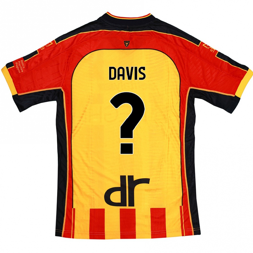 גברים כדורגל Sammi Davis #0 צהוב אדום ג'רזי ביתית 2024/25