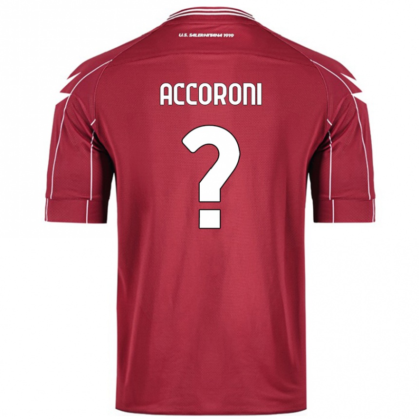 גברים כדורגל Nicolas Accoroni #0 בורדו ג'רזי ביתית 2024/25