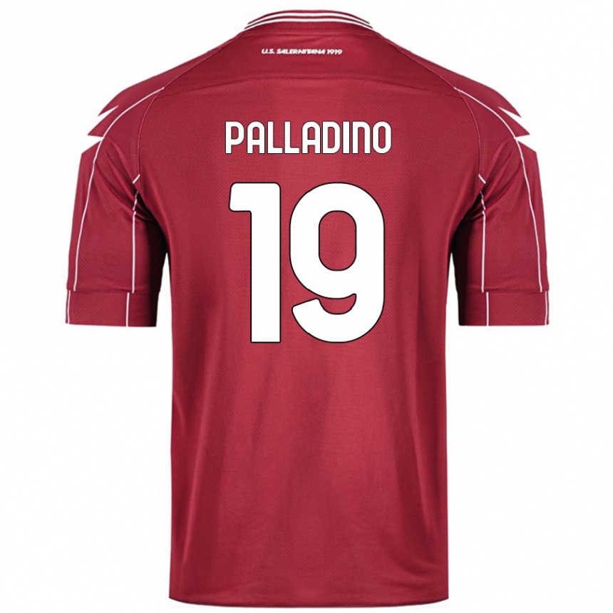 גברים כדורגל Alfonso Palladino #19 בורדו ג'רזי ביתית 2024/25