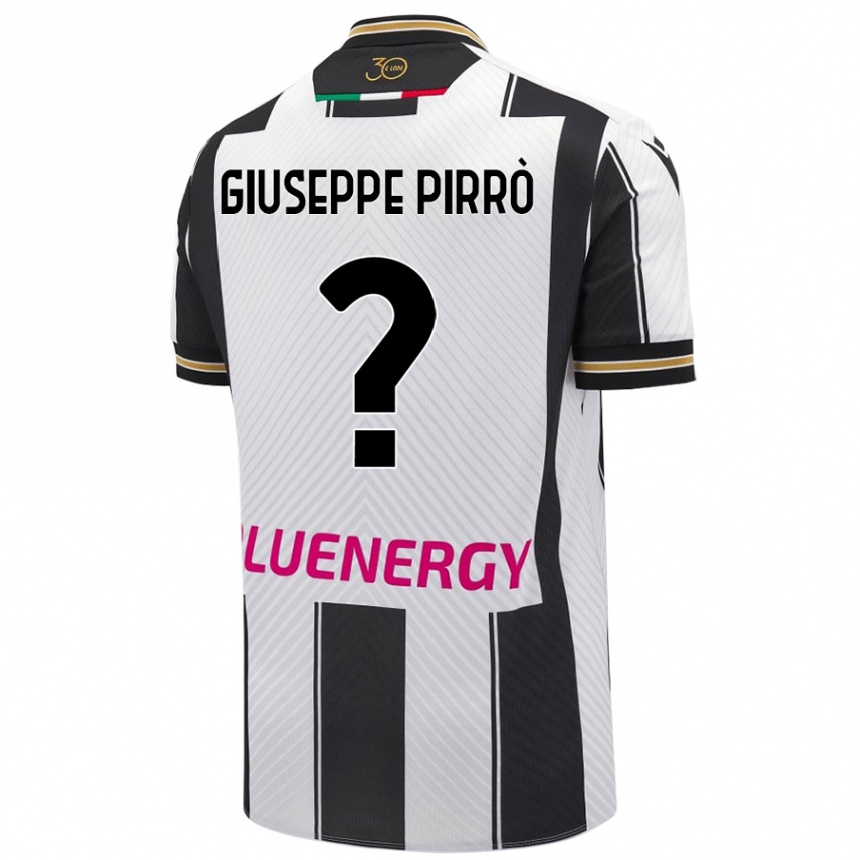 גברים כדורגל Marco Giuseppe Pirrò #0 לבן שחור ג'רזי ביתית 2024/25
