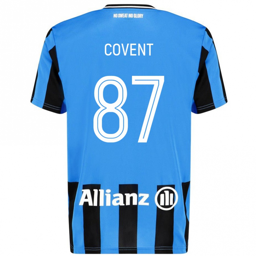 גברים כדורגל Jorijn Covent #87 כחול שמיים שחור ג'רזי ביתית 2024/25