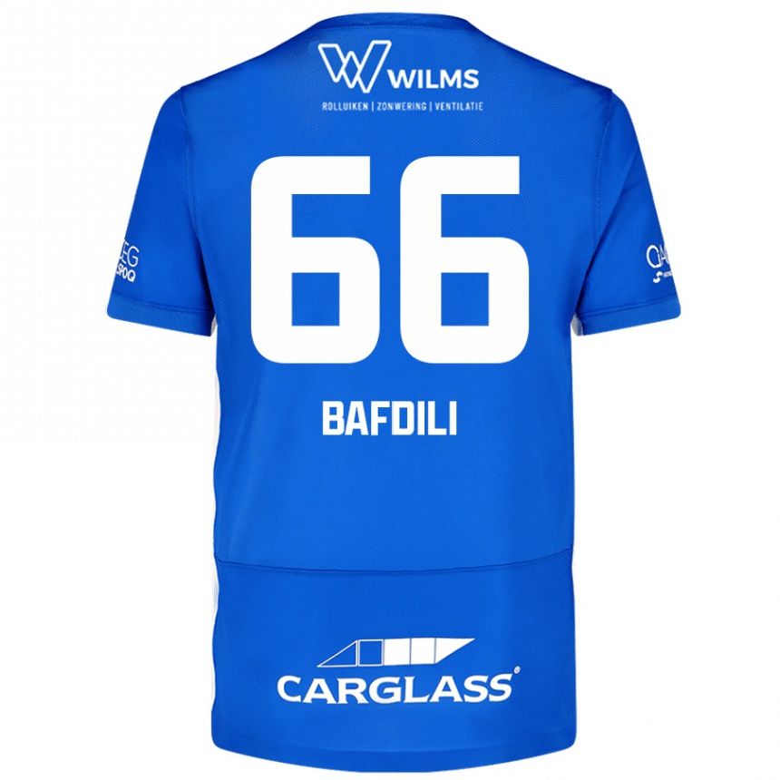 גברים כדורגל Zaïd Bafdili #66 כְּחוֹל ג'רזי ביתית 2024/25
