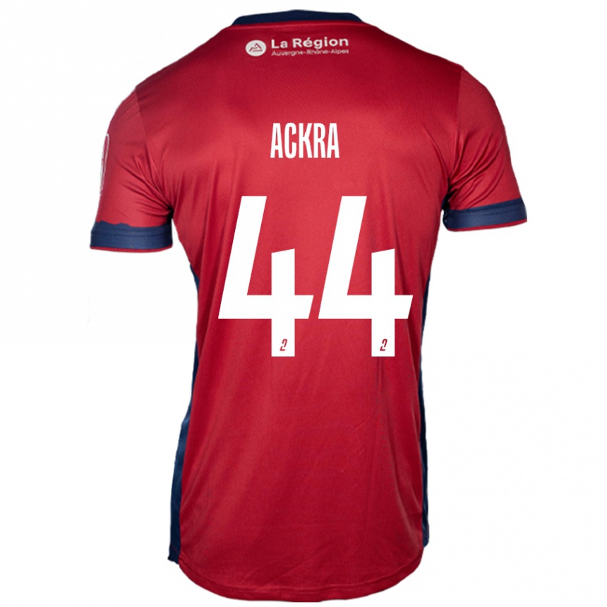 גברים כדורגל Allan Ackra #44 בורדו בהיר ג'רזי ביתית 2024/25