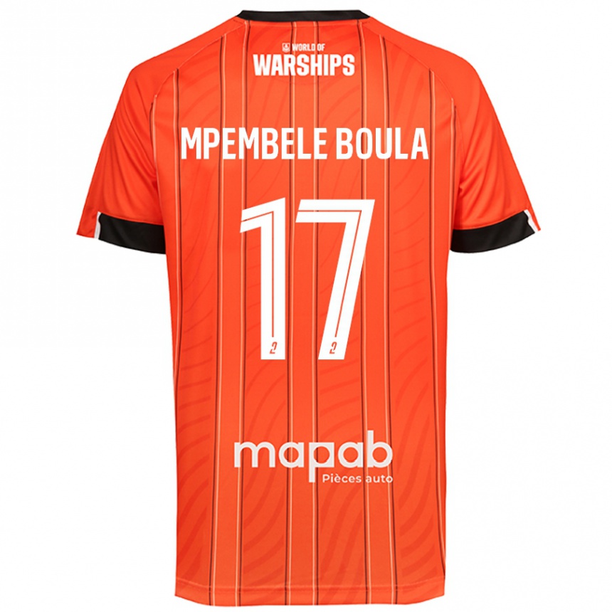 גברים כדורגל Exaucé Mpembele Boula #17 כָּתוֹם ג'רזי ביתית 2024/25