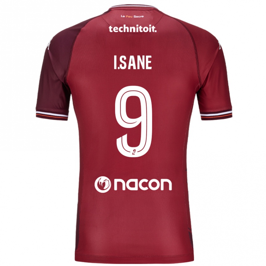 גברים כדורגל Ibou Sané #9 גרנאטה אדומה ג'רזי ביתית 2024/25