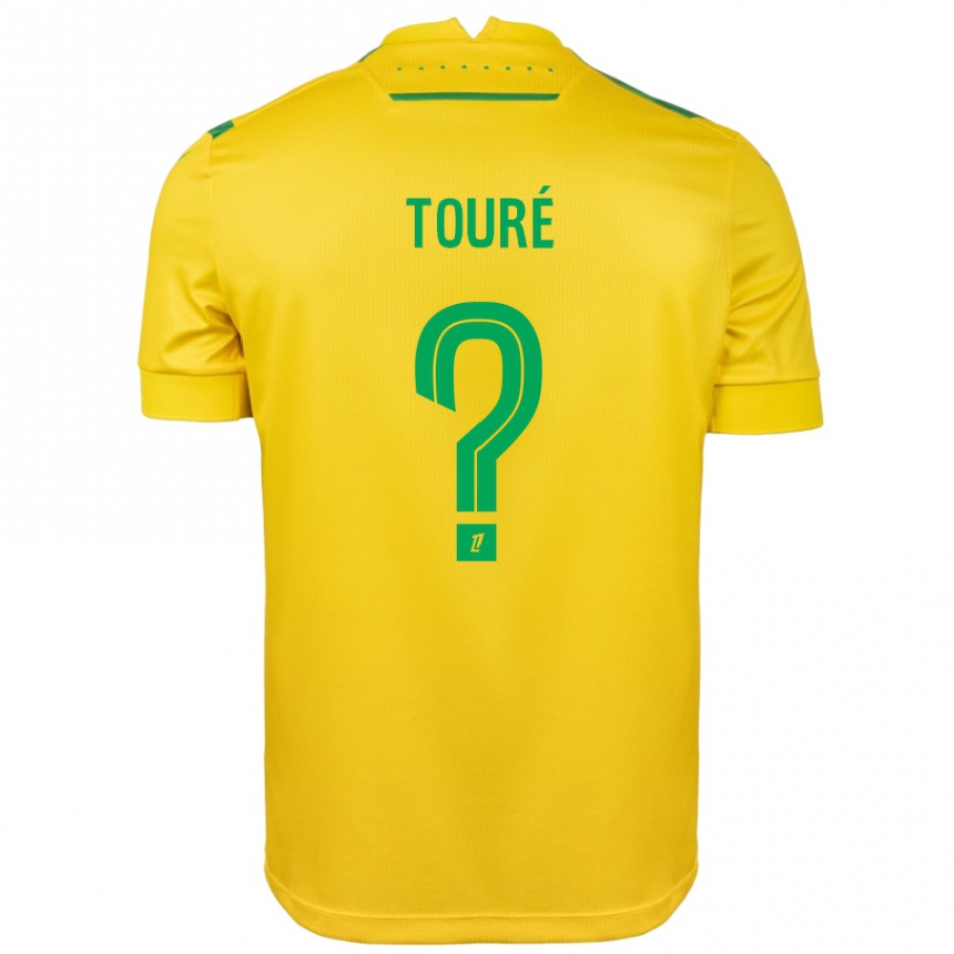 גברים כדורגל Sankoumba Touré #0 צהוב ירוק ג'רזי ביתית 2024/25