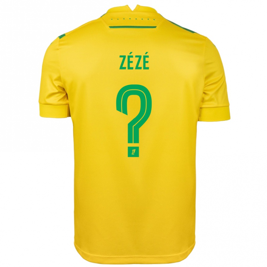 גברים כדורגל Yanel Zézé #0 צהוב ירוק ג'רזי ביתית 2024/25