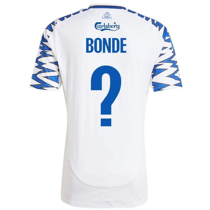 גברים כדורגל Rode Bonde #0 לבן כחול שמיים ג'רזי ביתית 2024/25