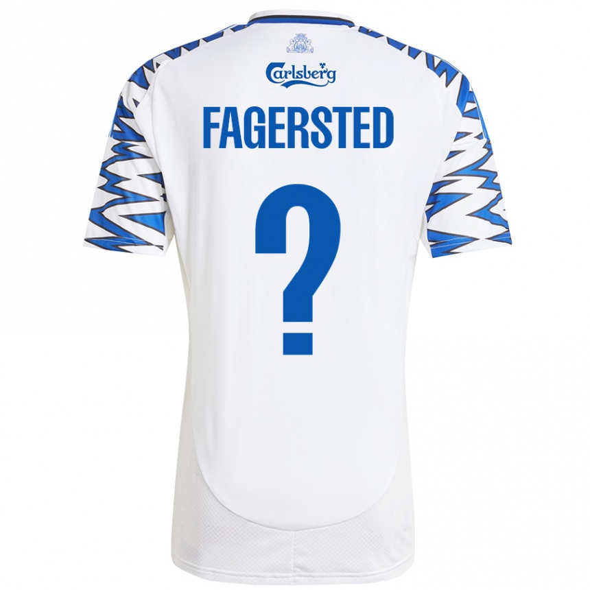 גברים כדורגל Johan Fagersted #0 לבן כחול שמיים ג'רזי ביתית 2024/25