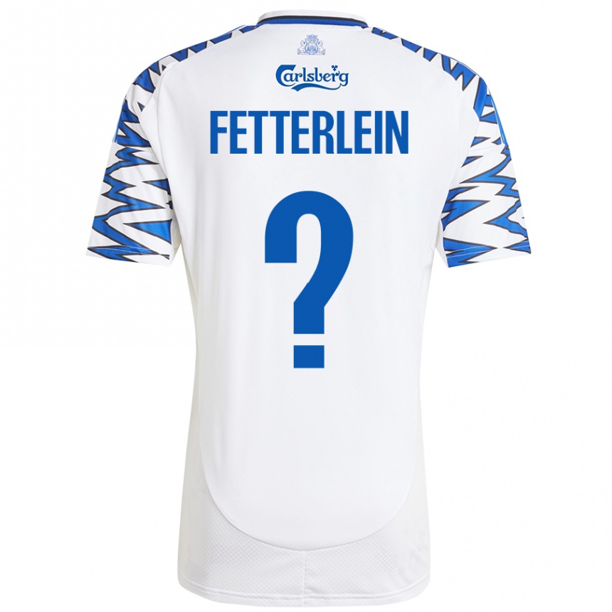 גברים כדורגל Sean Fetterlein #0 לבן כחול שמיים ג'רזי ביתית 2024/25