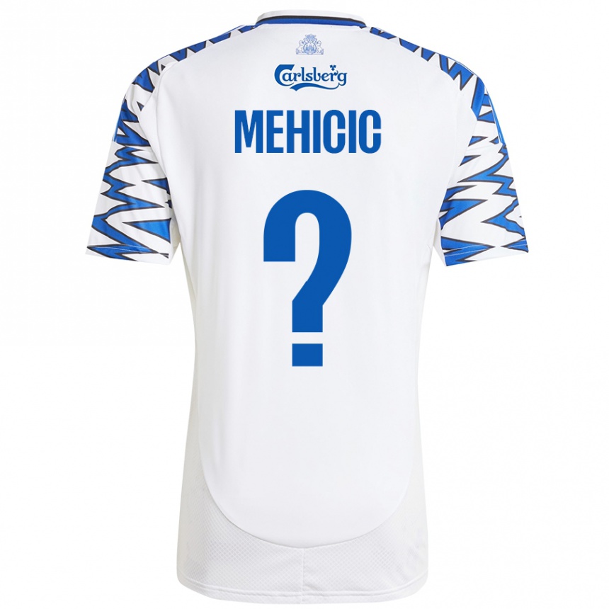גברים כדורגל Elvin Mehicic #0 לבן כחול שמיים ג'רזי ביתית 2024/25