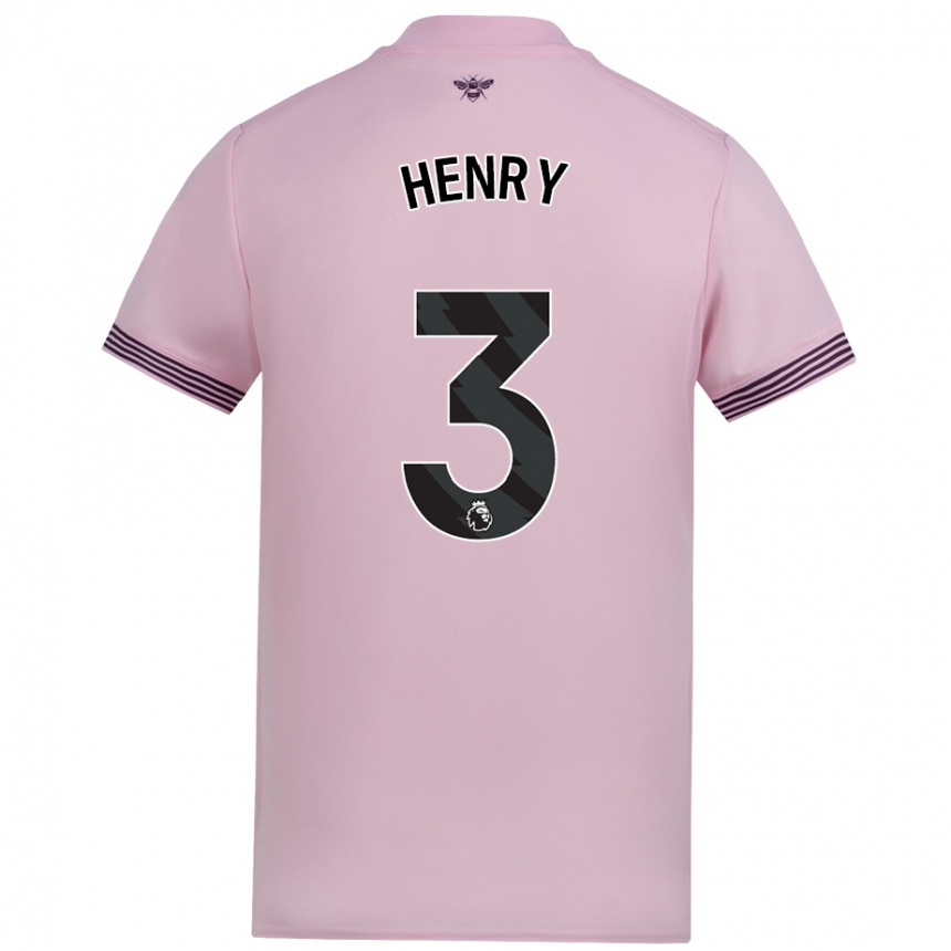 גברים כדורגל ריקו הנרי #3 וָרוֹד הרחק ג'רזי 2024/25