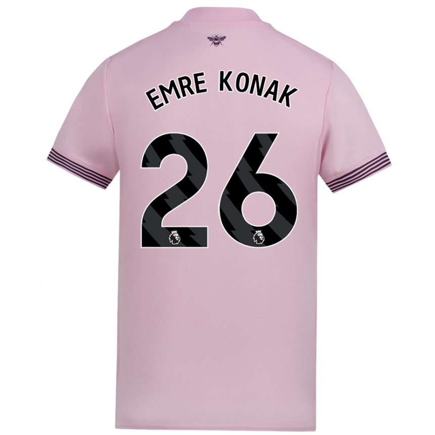 גברים כדורגל Yunus Emre Konak #26 וָרוֹד הרחק ג'רזי 2024/25