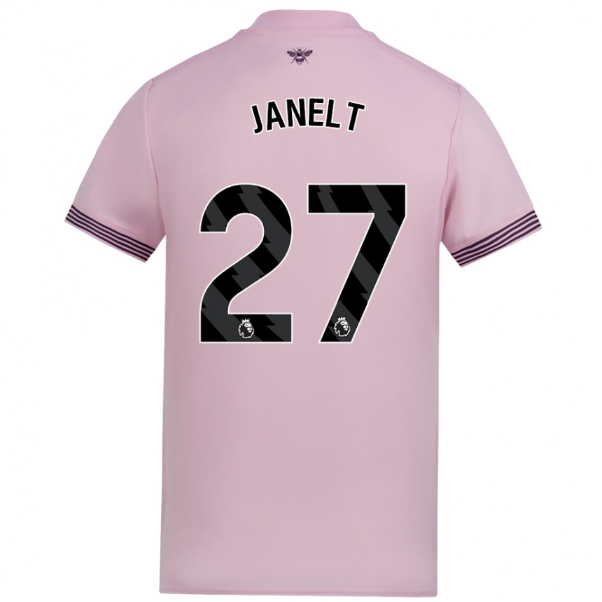 גברים כדורגל Vitaly Janelt #27 וָרוֹד הרחק ג'רזי 2024/25