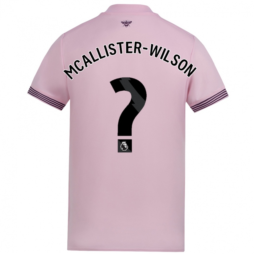 גברים כדורגל Zack Mcallister-Wilson #0 וָרוֹד הרחק ג'רזי 2024/25