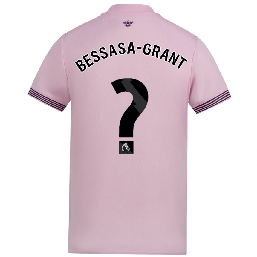 גברים כדורגל Mekhai Bessasa-Grant #0 וָרוֹד הרחק ג'רזי 2024/25