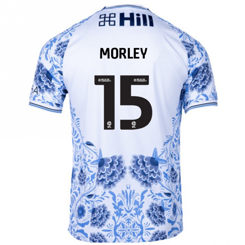 גברים כדורגל Jess Morley #15 כחול לבן הרחק ג'רזי 2024/25