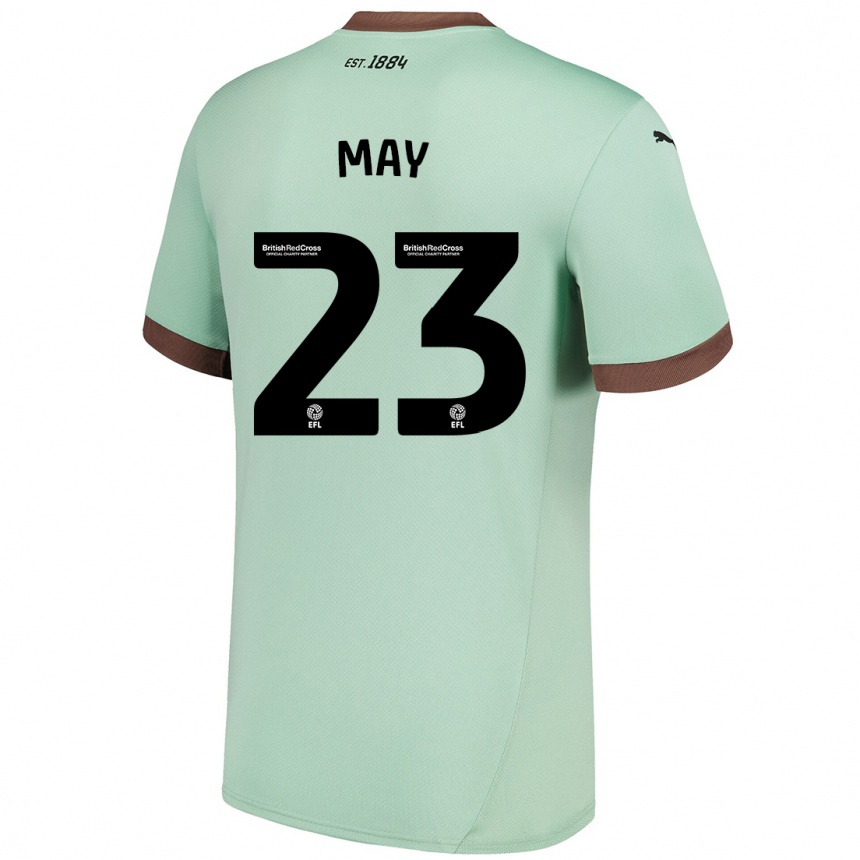 גברים כדורגל Rebecca May #23 ירוק חיוור הרחק ג'רזי 2024/25