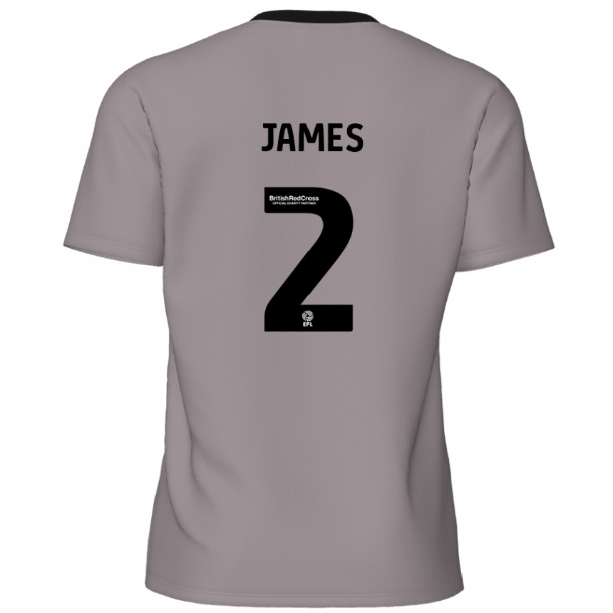 גברים כדורגל Tom James #2 אָפוֹר הרחק ג'רזי 2024/25