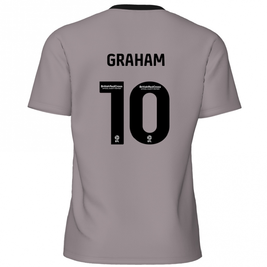 גברים כדורגל Jordan Graham #10 אָפוֹר הרחק ג'רזי 2024/25