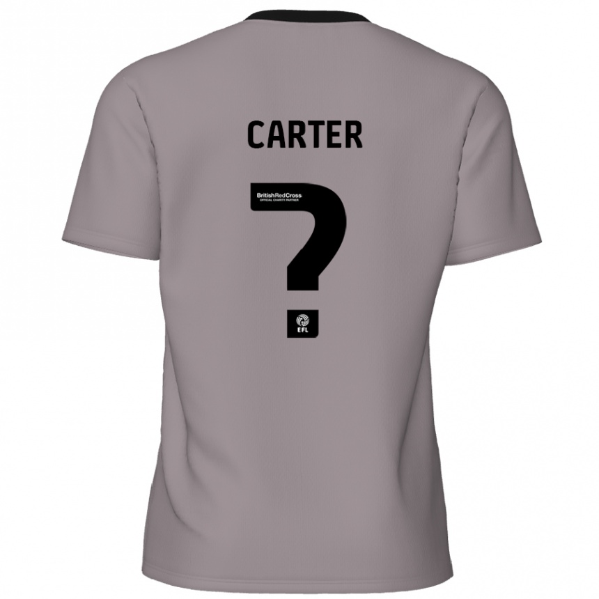 גברים כדורגל Dan Carter #0 אָפוֹר הרחק ג'רזי 2024/25